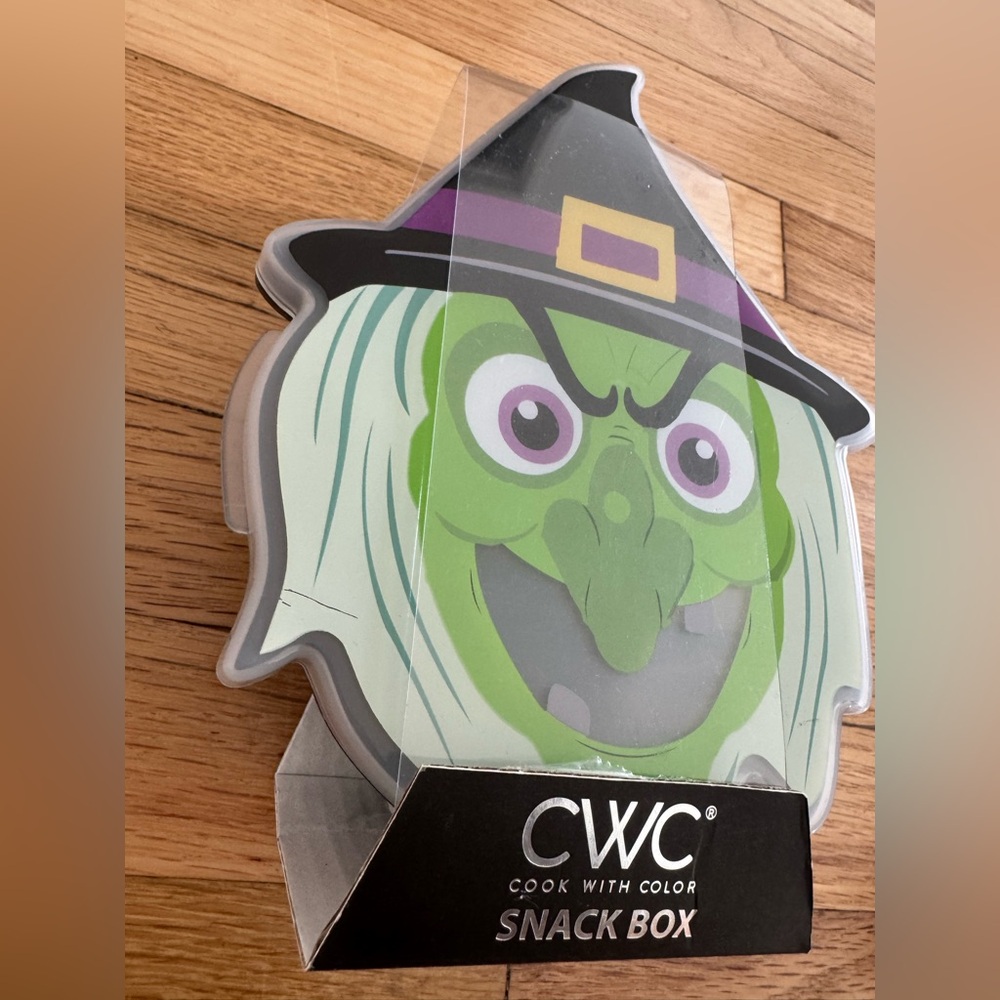 CWC Cook with Color Halloween Witch Snack Box Plastic Storage Container - Picture 3 of 11